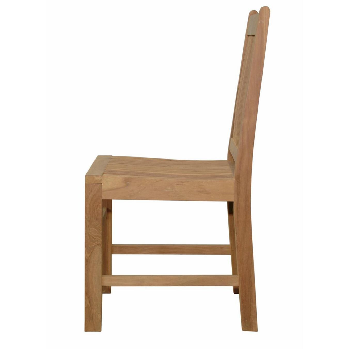 Anderson Teak Saratoga Teak Patio Dining Chair - Side thumbnail
