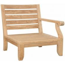 Anderson Teak Riviera Luxe Left End Teak Patio Sectional Chair