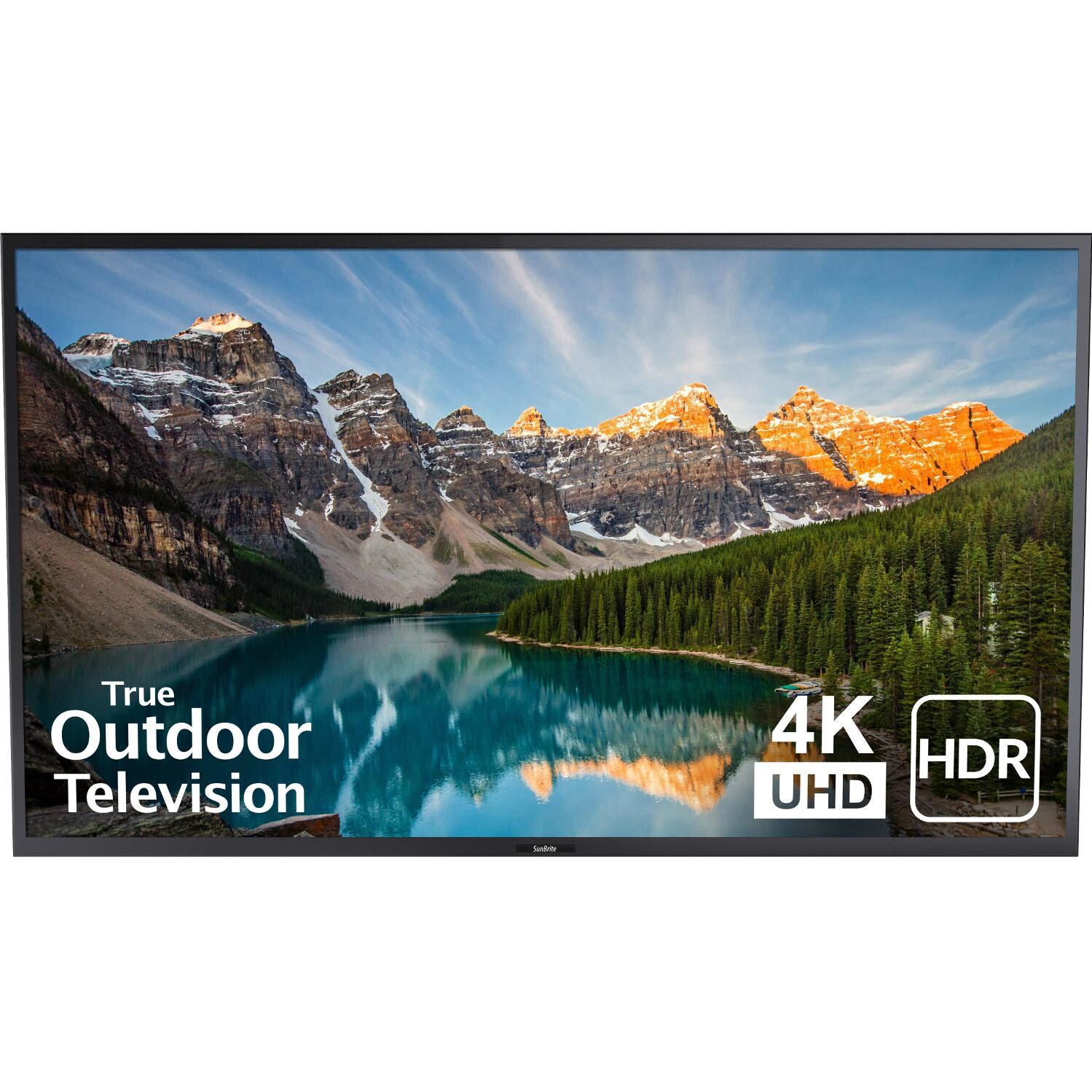 SunBriteTV Veranda Series 75 Inch Full Shade 4K LED HDR Outdoor TV - Black - SB-V-75-4KHDR-BL