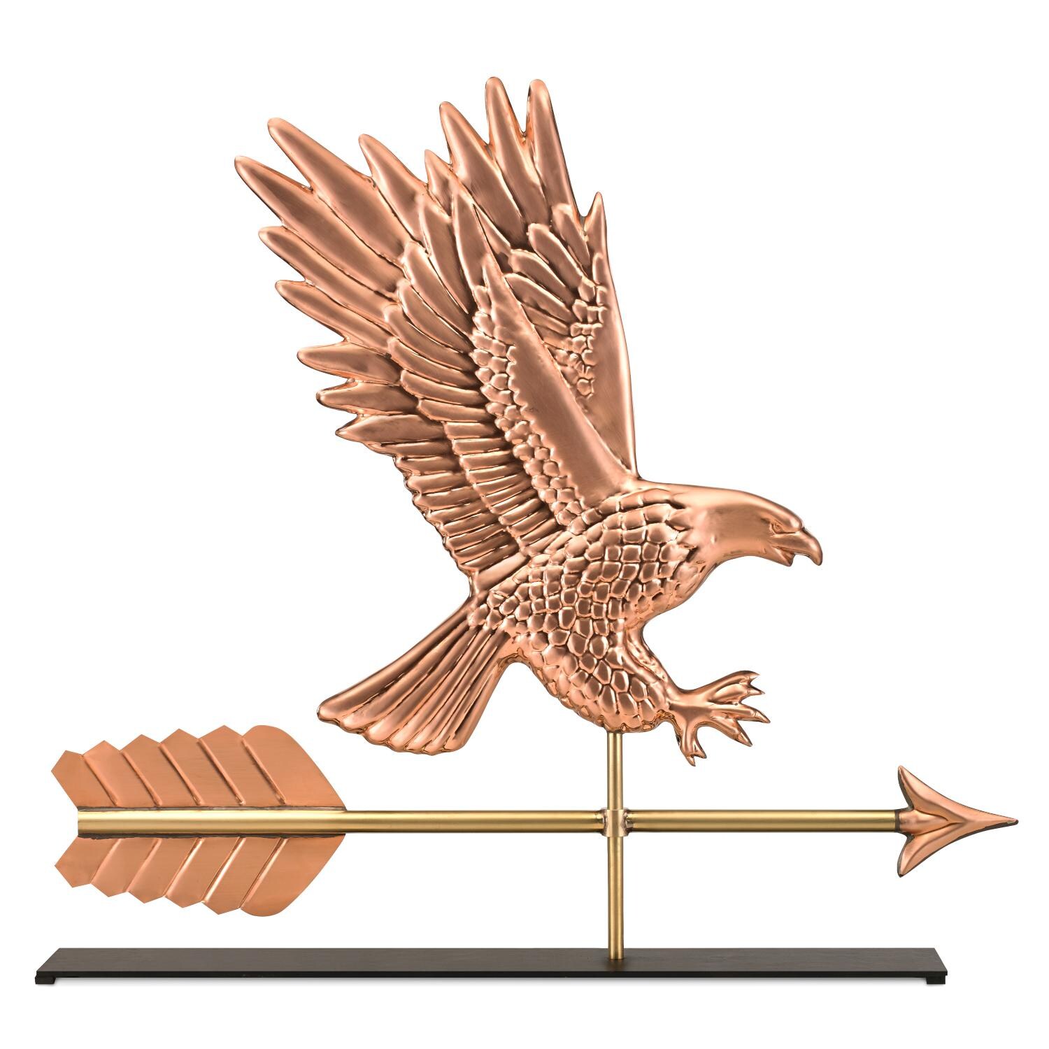 American Eagle Table Top Sculpture By Good Directions - Polished Copper