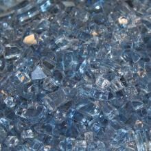 White Mountain Hearth By Empire Crushed Fire Glass - Clear Blue image