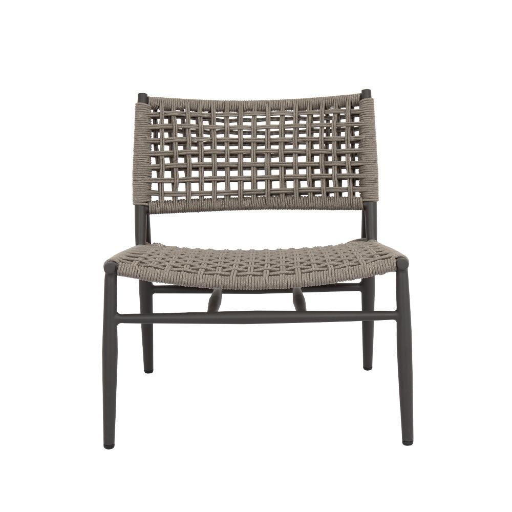 Sunset West - 4602-21A - Grigio Olefin Rope & Aluminum Patio Accent Chair - Front View thumbnail