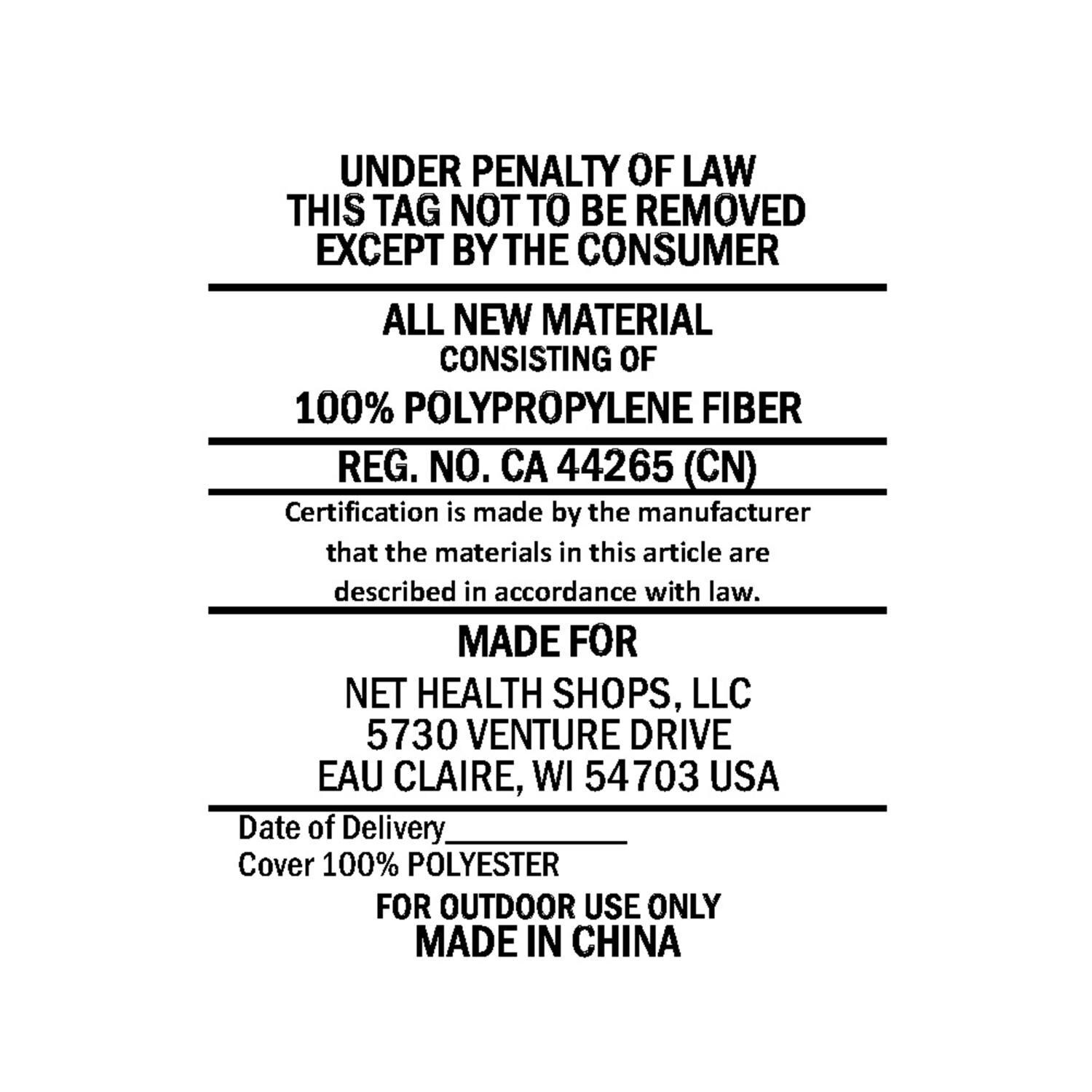 Ultimate Patio Rope Hammock w/ 12-Foot Stand, Pad, & Pillow - Blue & Green Chevron - Legal - Detail thumbnail