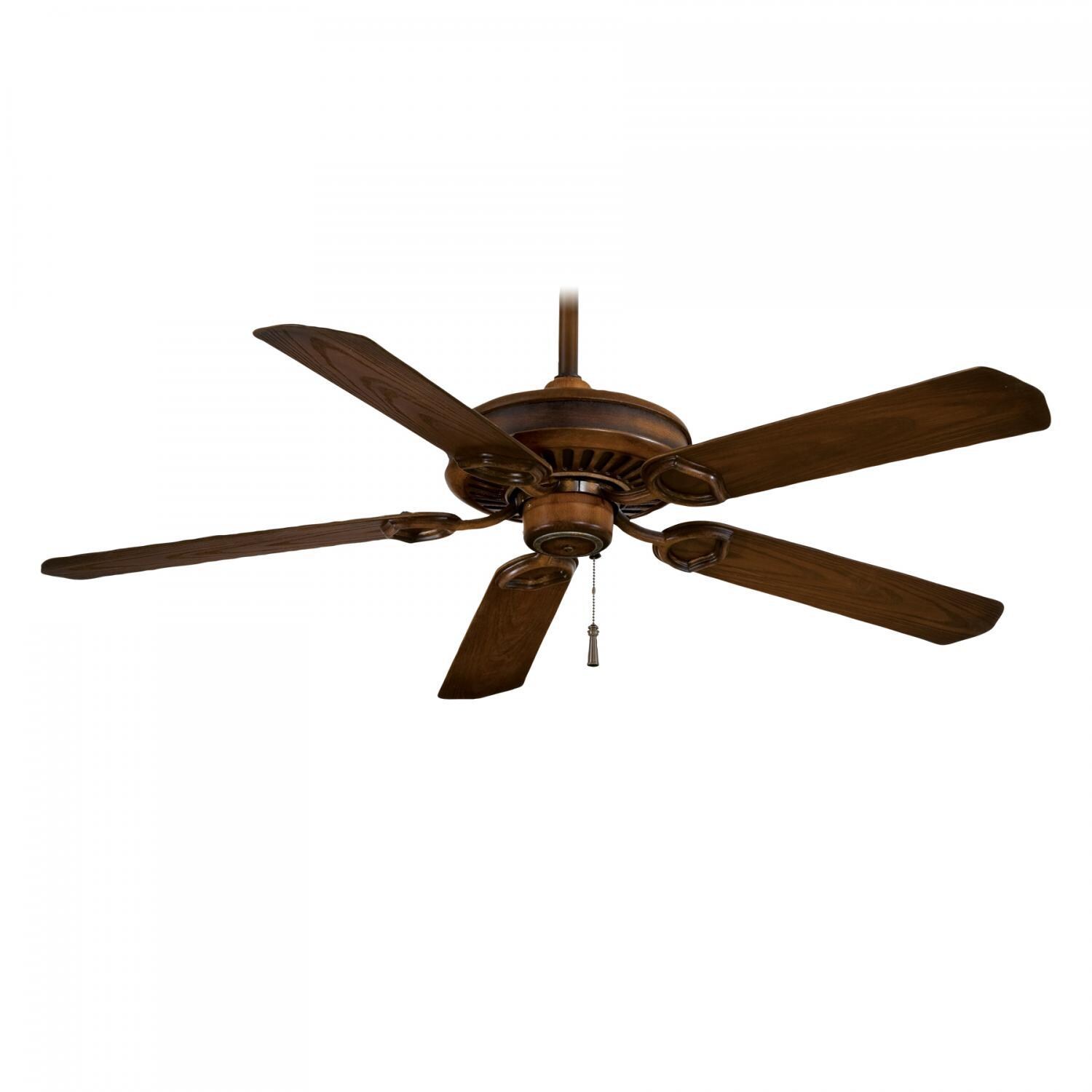 Minka-Aire Sundowner 54-Inch 5-Blade Ceiling Fan in Mossoro Walnut Finish W/ Mossoro Walnut Blades - F589-MW