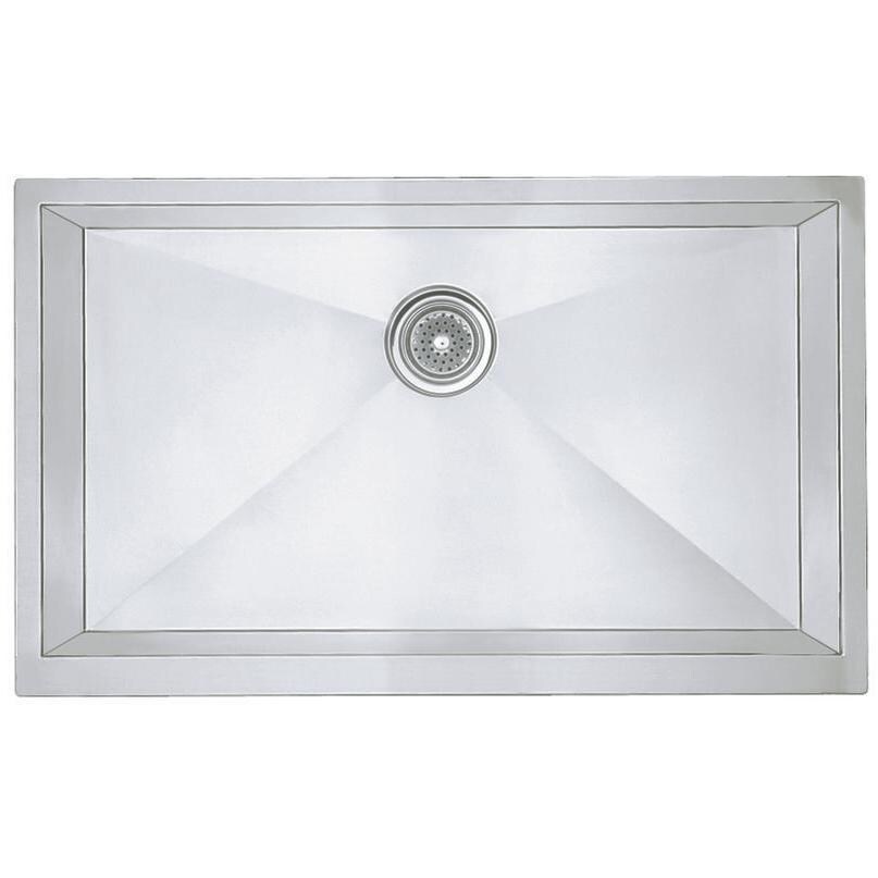 Blanco Precision Super 32 X 19 18-Gauge Single Bowl Stainless Steel Apron Undermount Sink - 513439
