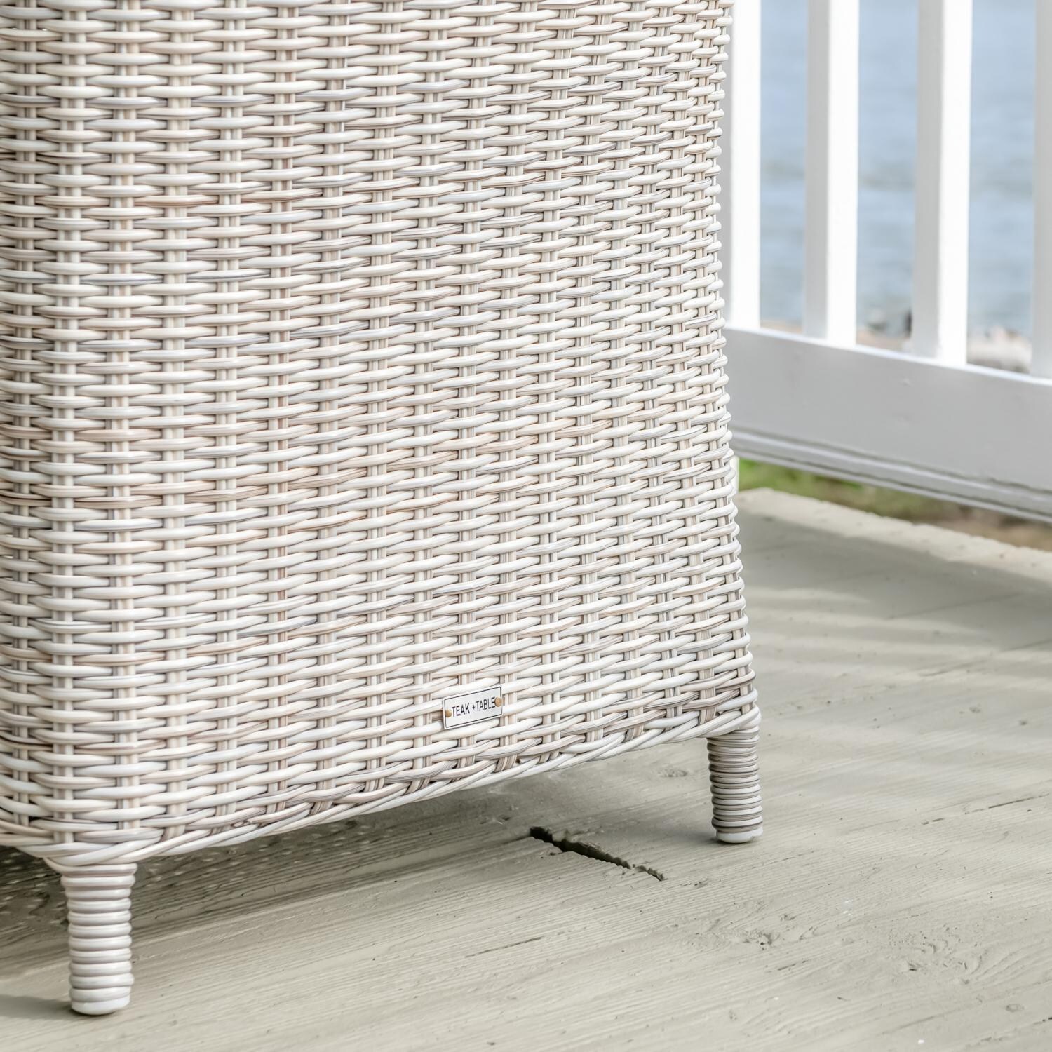 Teak + Table Oyster Bay/Capri Expansion 9 Piece Dining Set - Chair Legs - Lifestyle thumbnail