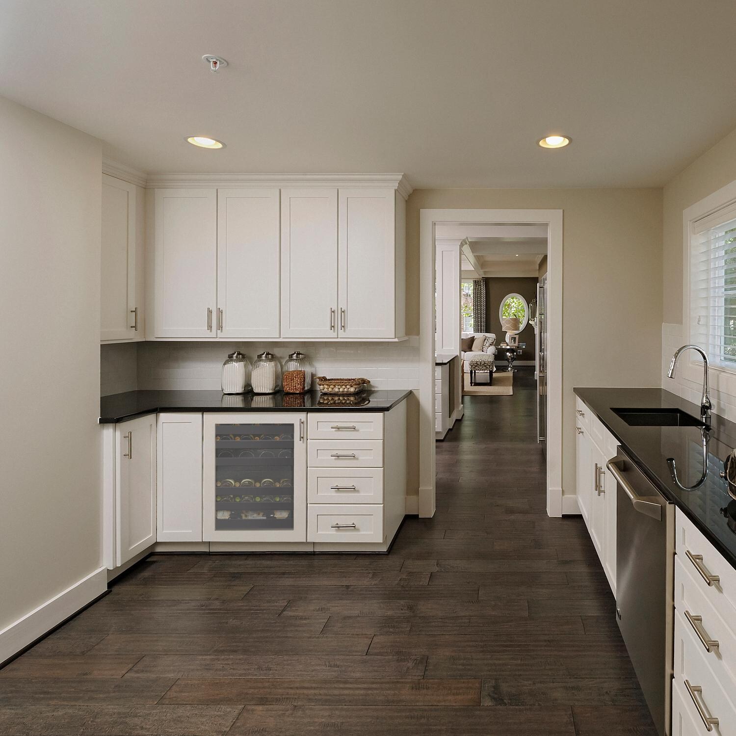 U-Line 2000 Series 24-Inch 43 Bottle Wine Captain With Field Reversible Door - Panel Ready - U-2224WCINT-00A - Lifestyle Showing Custom Panel (Not Included) thumbnail