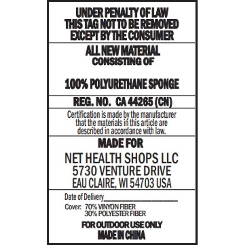 Ultimate Patio Rocking Double Sling Chaise Lounge W/ Canopy and Pillows - Detail thumbnail