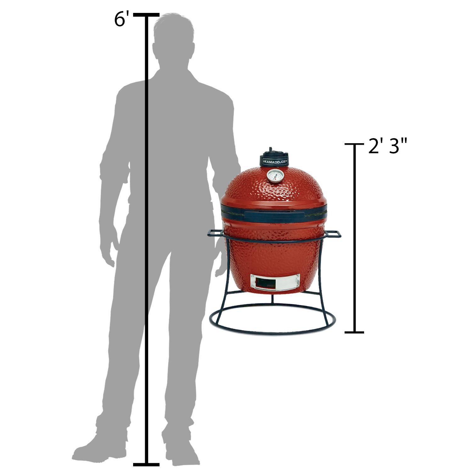 Kamado Joe KJ13RH | Joe Jr Ceramic Grill - Scale for Size thumbnail