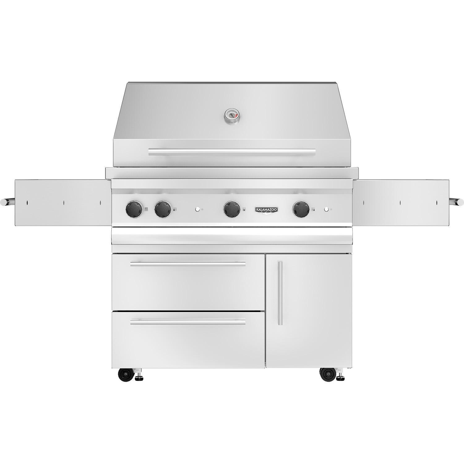 Kalamazoo K42DT Freestanding Grill Head - 20 lb Propane Cylinder - Marine-Grade - White Background thumbnail