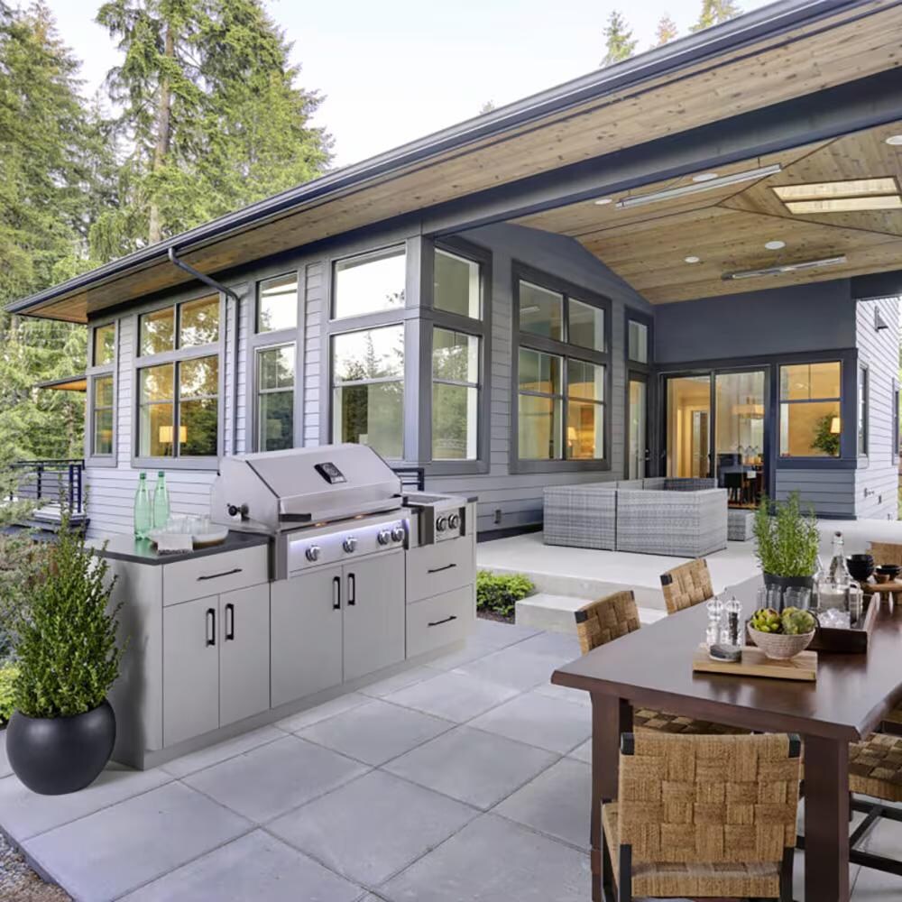 American Outdoor Grill AOG30LP 30-in L-Series Built-In Propane Grill with Lights and Rotisserie - On Patio - Lifestyle thumbnail