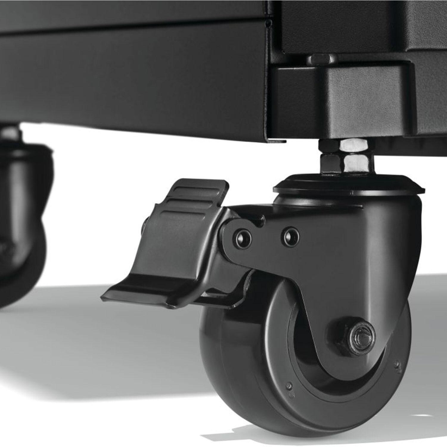 Napoleon P500VXRSIBPK-PHM Phantom Prestige 500 Connected Propane Gas Grill w/ Infrared Side & Rear Burner - Black - Wheels - Detail thumbnail