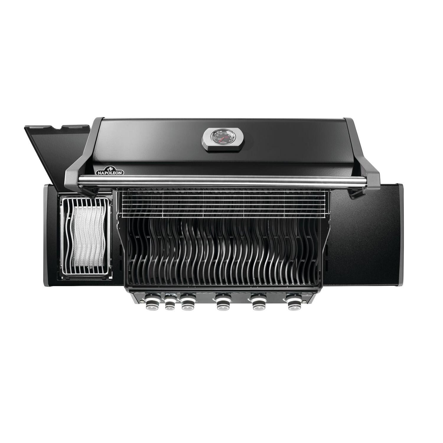 Napoleon RP625SIBNK-2 Rogue PRO 625 5-Burner Natural Gas Grill w/ Infrared Side Burner - Black - RP625SIBNK-2 - Top - White Background thumbnail