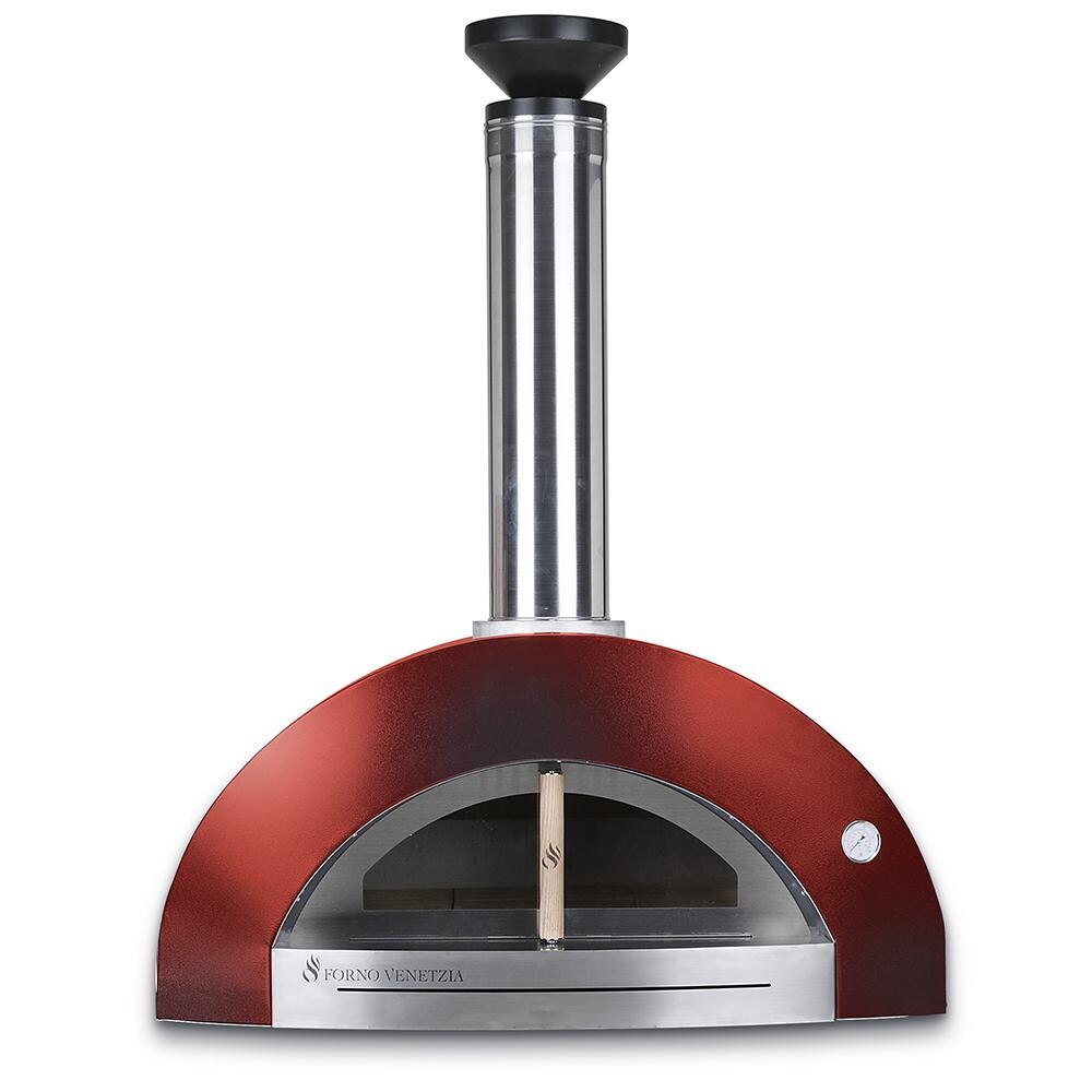 Forno Venetzia Bellagio 200 Countertop Outdoor Wood-Fired Pizza Oven - Red - FVBEL200R