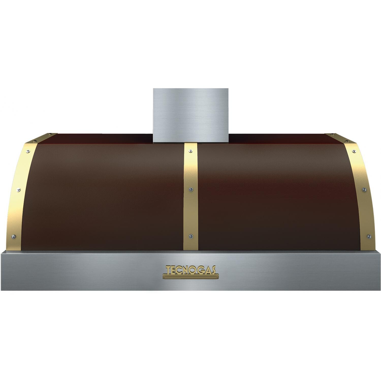 Tecnogas Superiore 48-Inch DECO Brown / Gold Under Cabinet Vent Hood - 600 CFM - HD481BT-MG