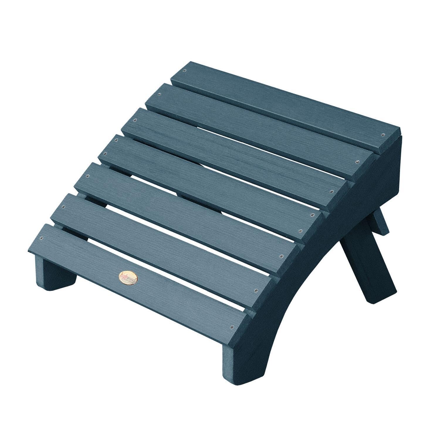 Lakeview Folding Adirondack Ottoman - Nantucket Blue thumbnail