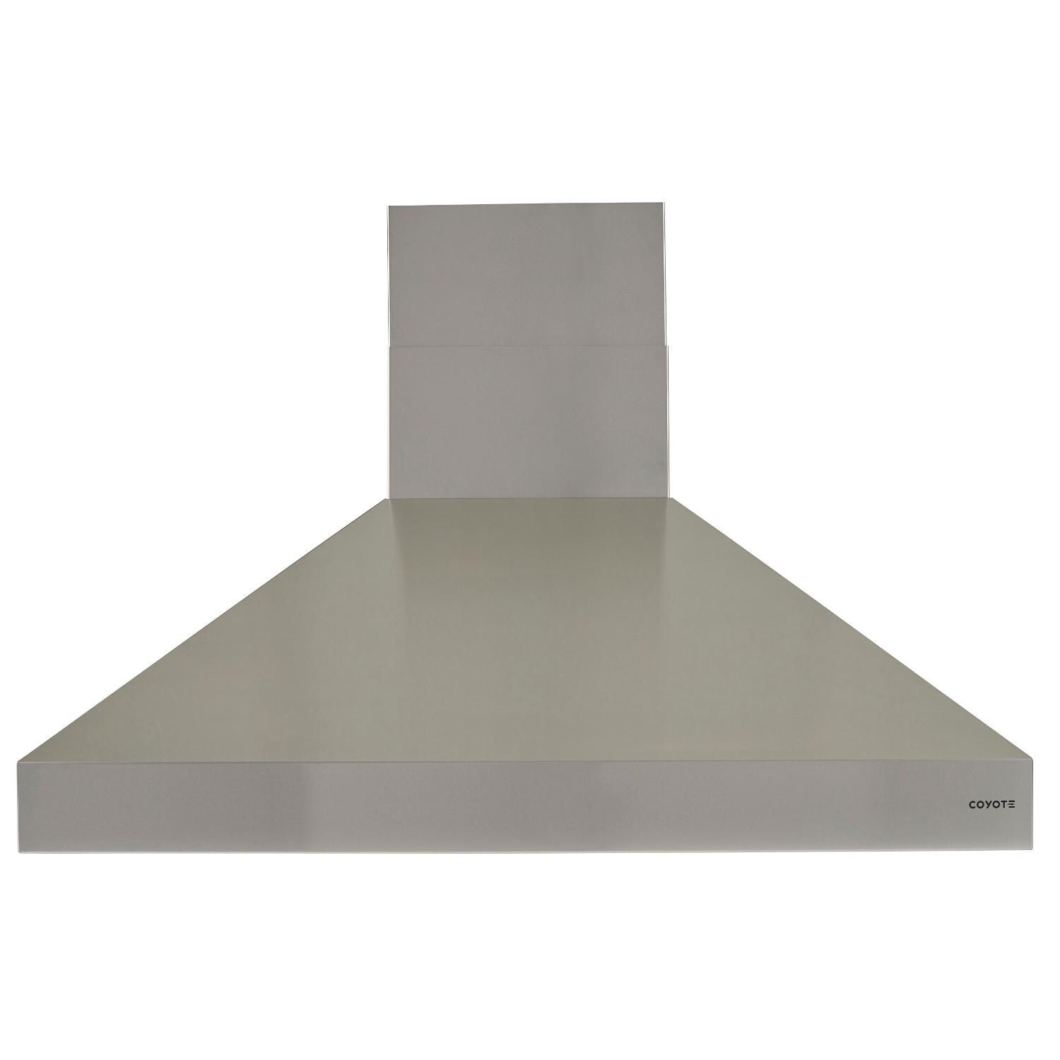 Coyote C1FLUE8 | 8-Inch Outdoor Duct Cover - Shown with Vent Hood (Sold Separately)