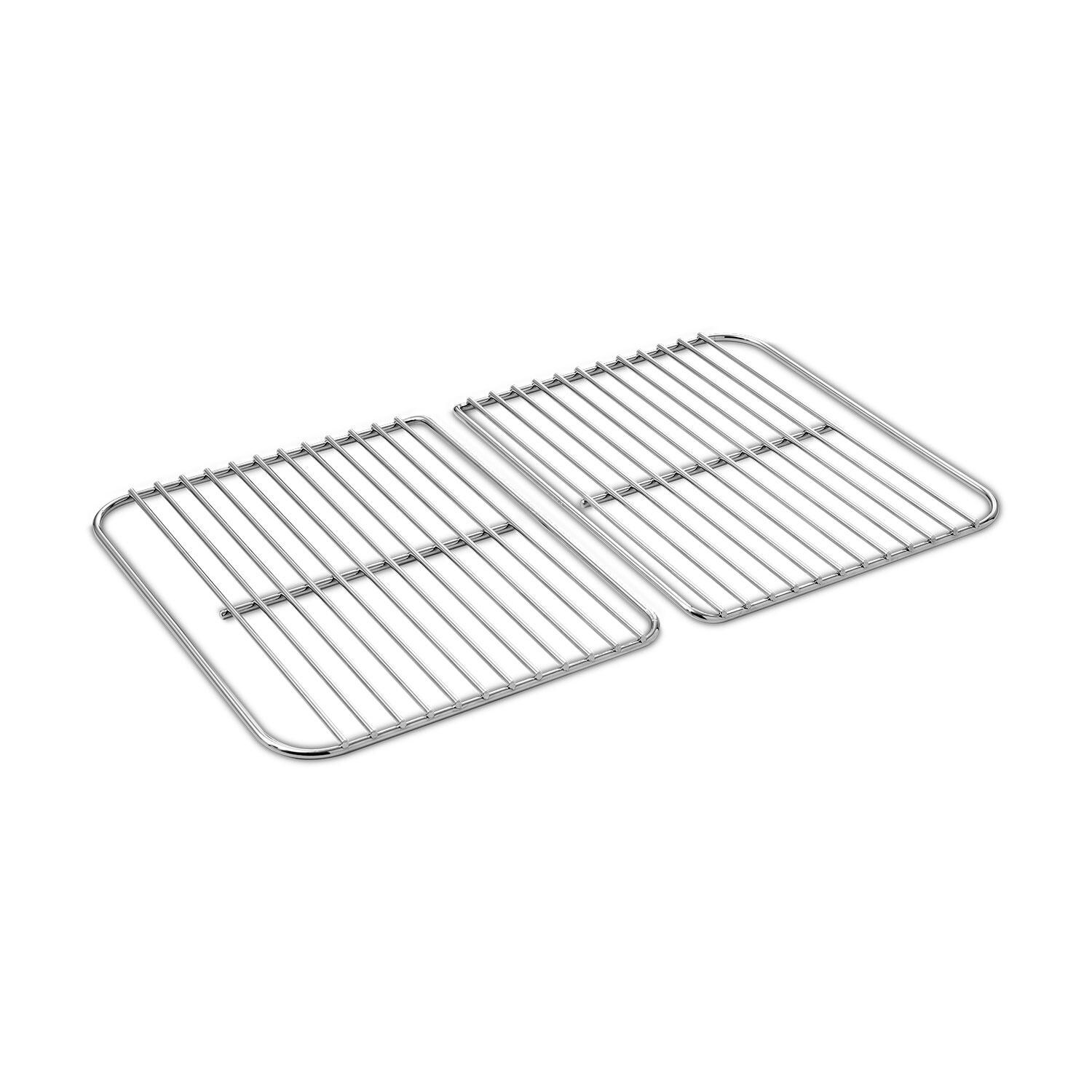 Weber 3400656 Go-Anywhere 2 Pc Cooking Grate for Charcoal Grill - Side View - White Background thumbnail