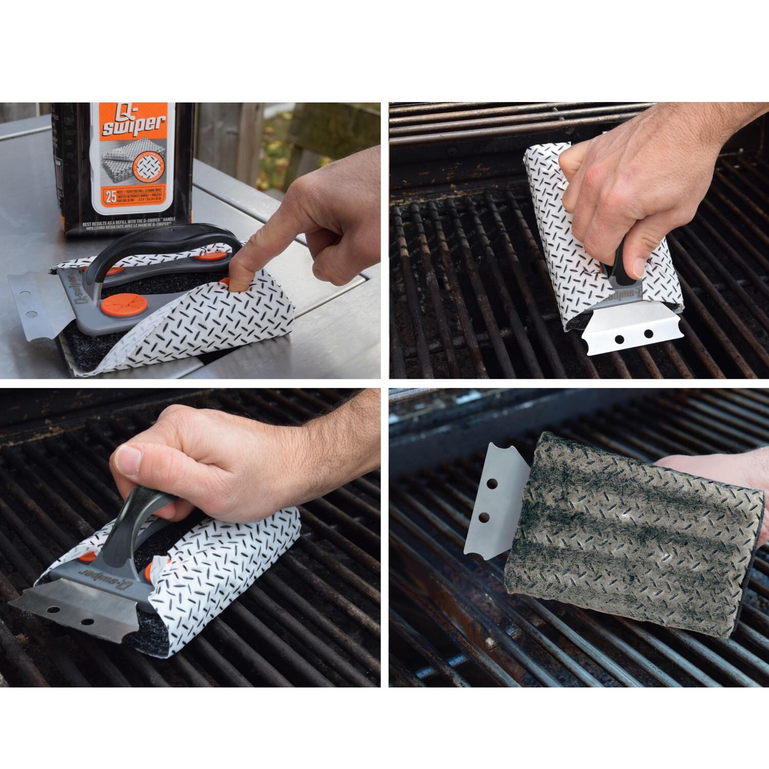 Proud Grill Company 2400C Q-Swiper Grill Cleaning Wipes 40ct - How to Use thumbnail