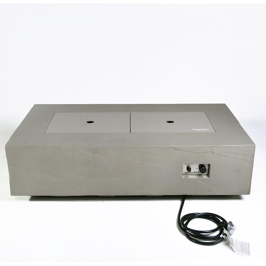 Elementi Meteora OFG410SG-LP 56-Inch Propane Space Gray Fire Pit Table - Covered With Aluminum Lid and Propane Hose Shown thumbnail