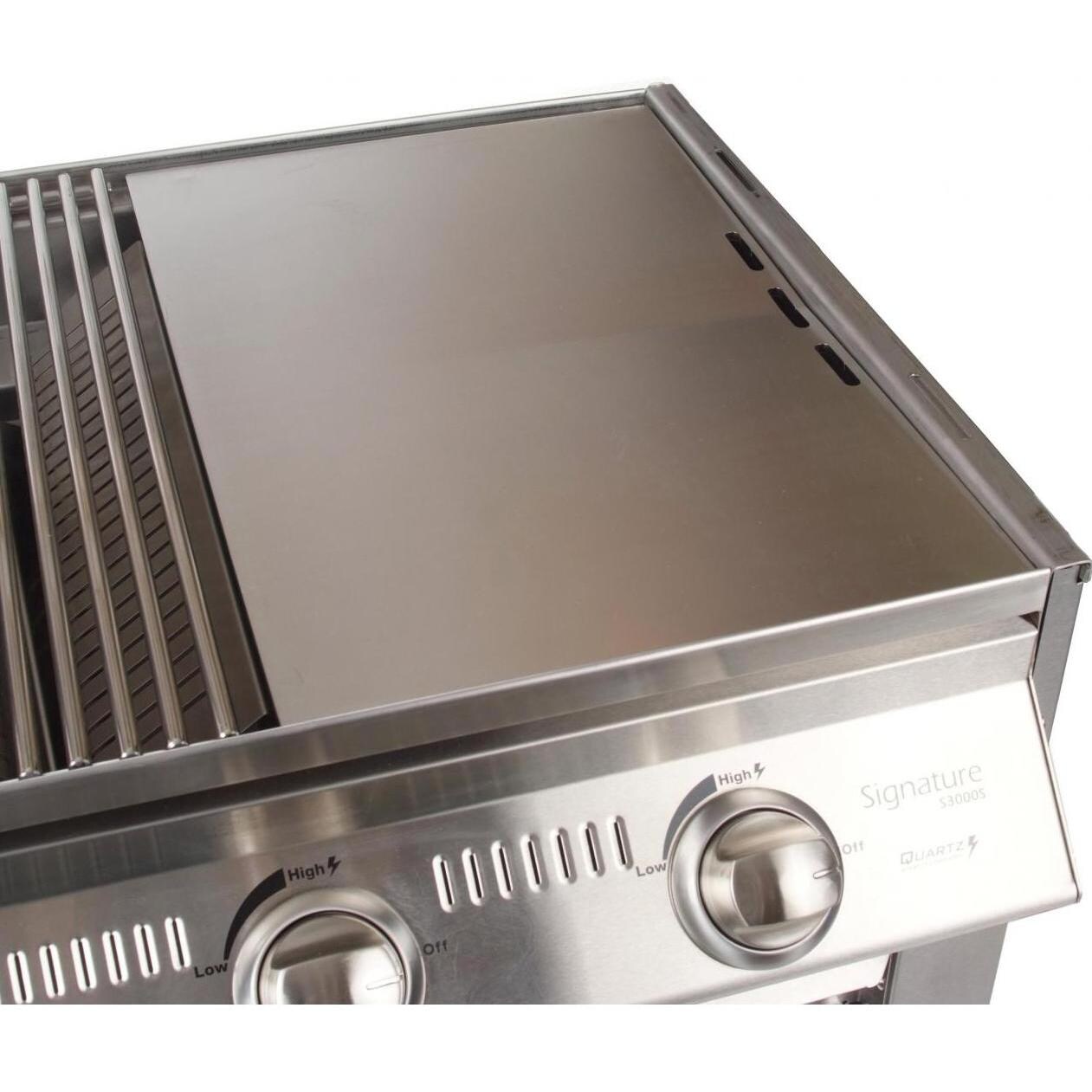 BeefEater Signature Premium 4 Burner Built-In Natural Gas Grill - Griddle Surface thumbnail