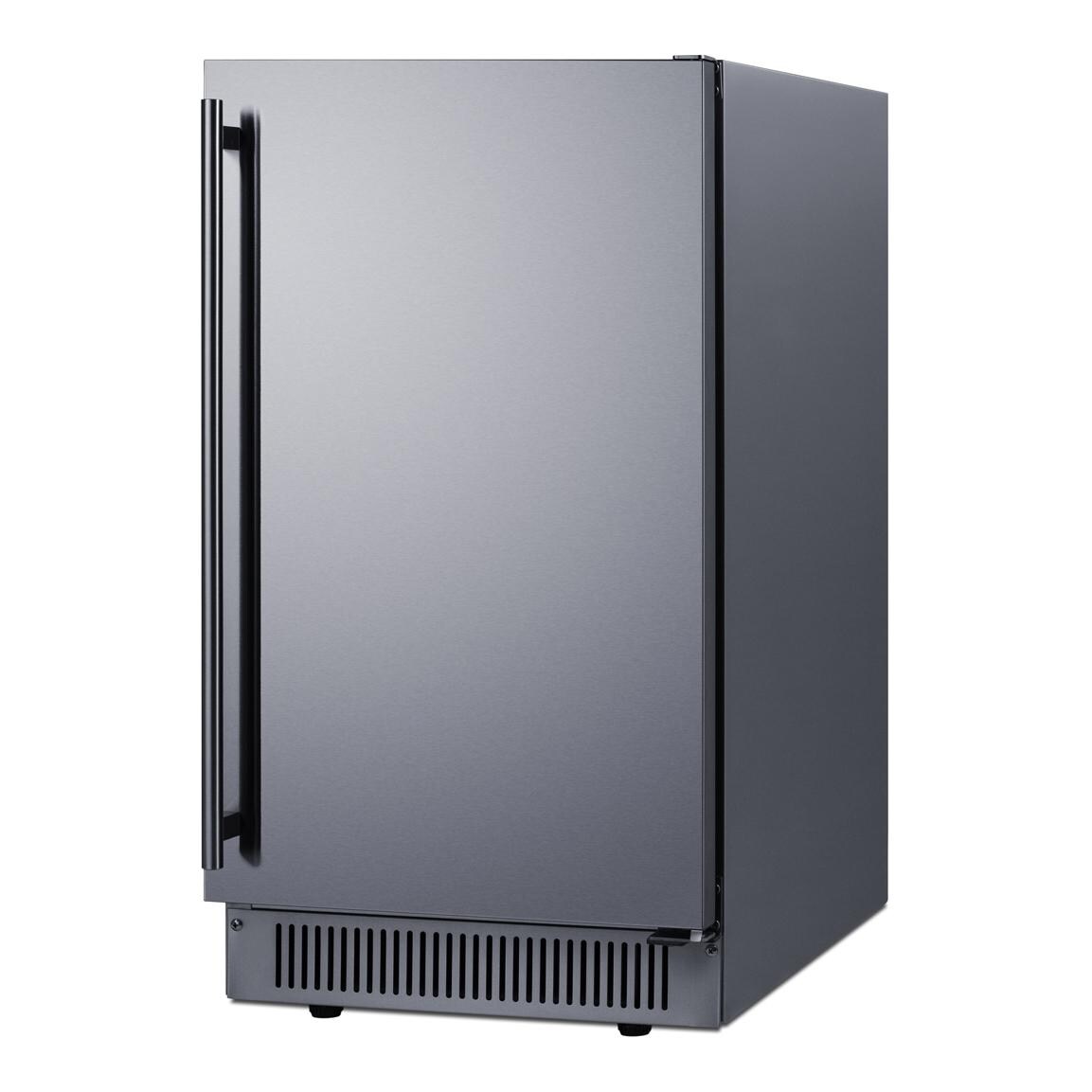 Summit BIM182OSADA ADA Height 18 Inch 60 Lb. Outdoor Clear Icemaker - White Background thumbnail