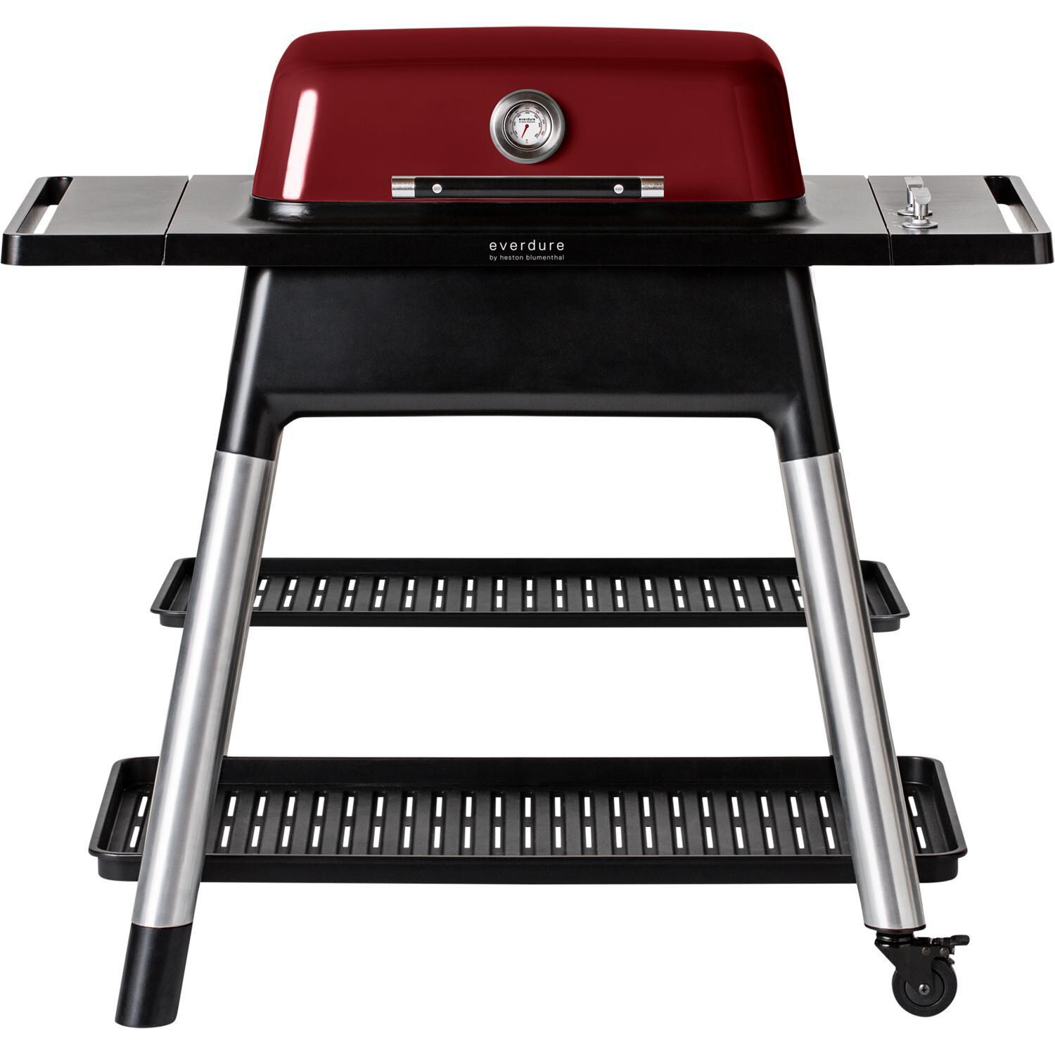 Everdure By Heston Blumenthal FORCE 48-Inch 2-Burner Propane Gas Grill With Stand - Red - HBG2RUS