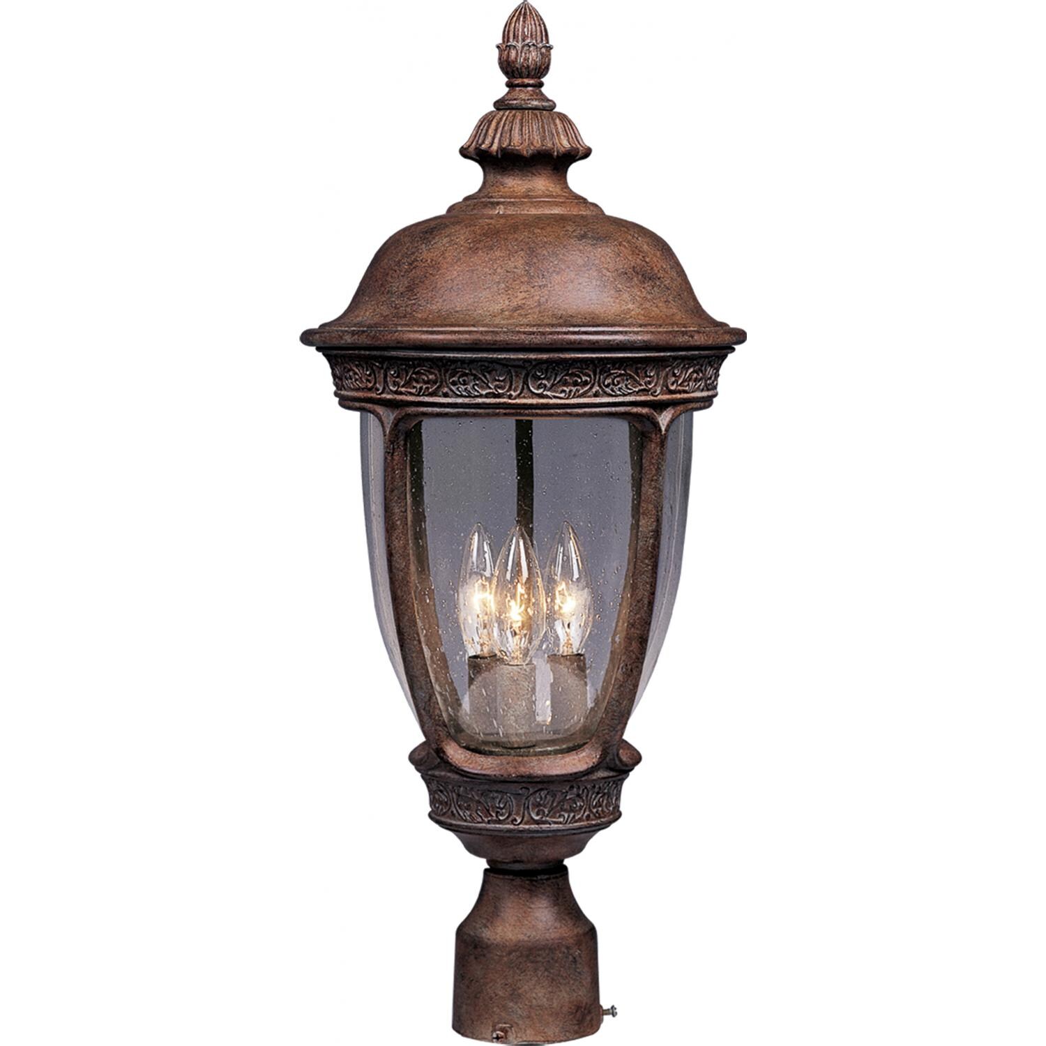 Maxim Knob Hill DC 3460CDSE 40W 22-Inch Three Light Outdoor Post Light - Sienna thumbnail