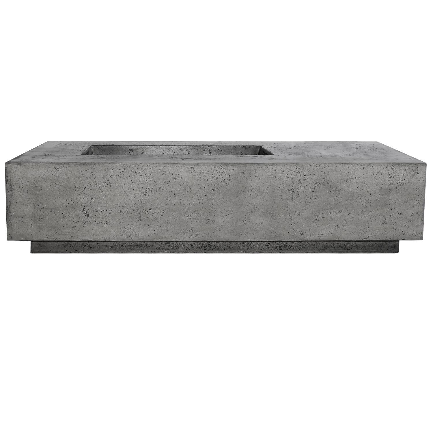 Lakeview Outdoor Designs SCPH-409-4NG Cascata Bay 5 80-Inch Natural Gas Rectangle Fire Pit Table - Front View thumbnail