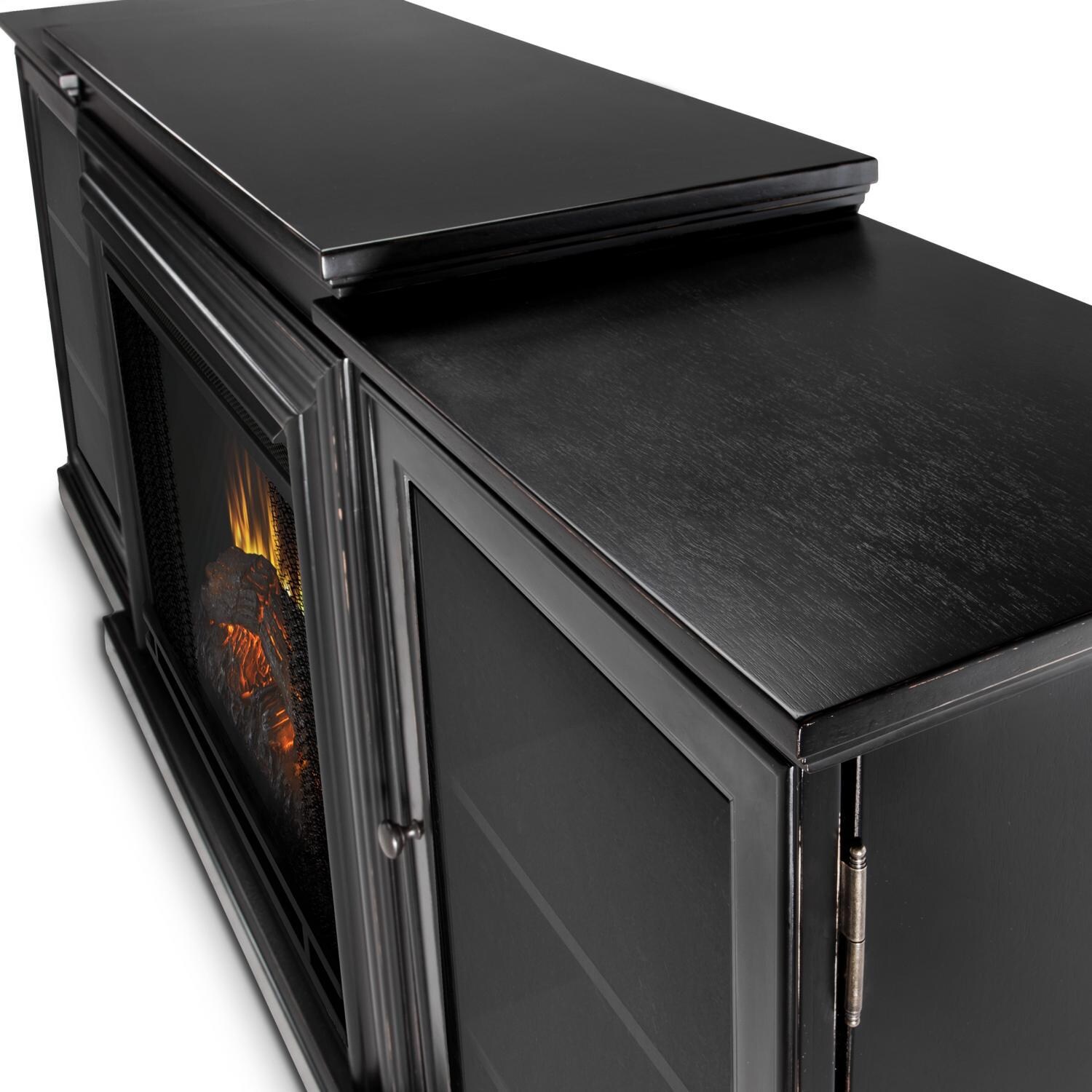 Real Flame 7740e Bw Frederick 72 Inch Electric Fireplace Entertainment Center Blackwash