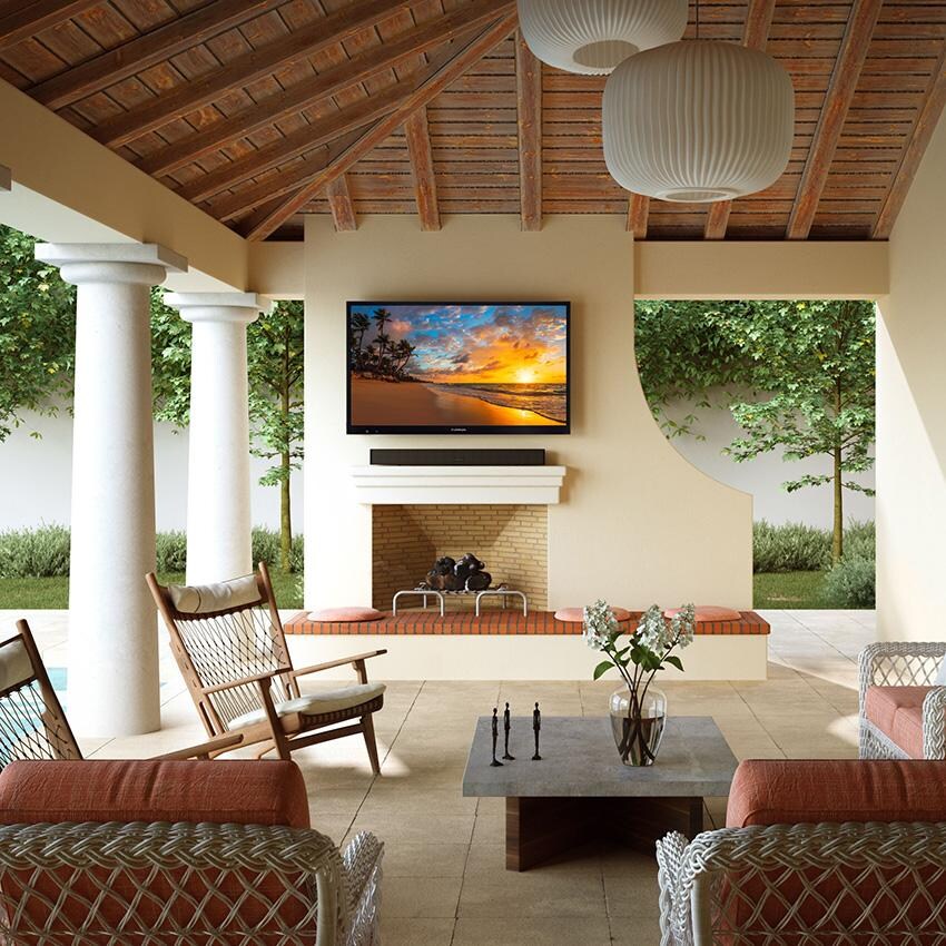 Furrion FDUP65CSA 65 Inch Partial Sun Smart 4K LED Outdoor TV -TV Under Patio thumbnail