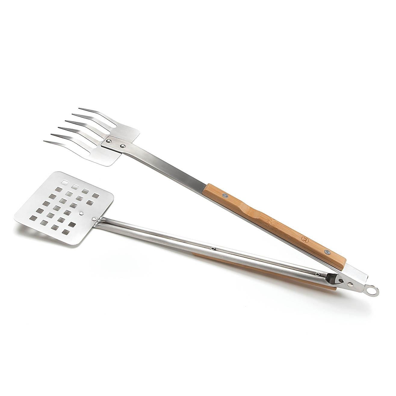 Verde 19-Inch 3-In-1 Stainless Steel Claw BBQ Tongs - Full View thumbnail