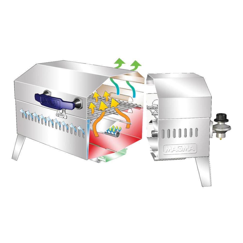 Magma A10-703 Marine Cabo Gas Grill - Cut Away View thumbnail