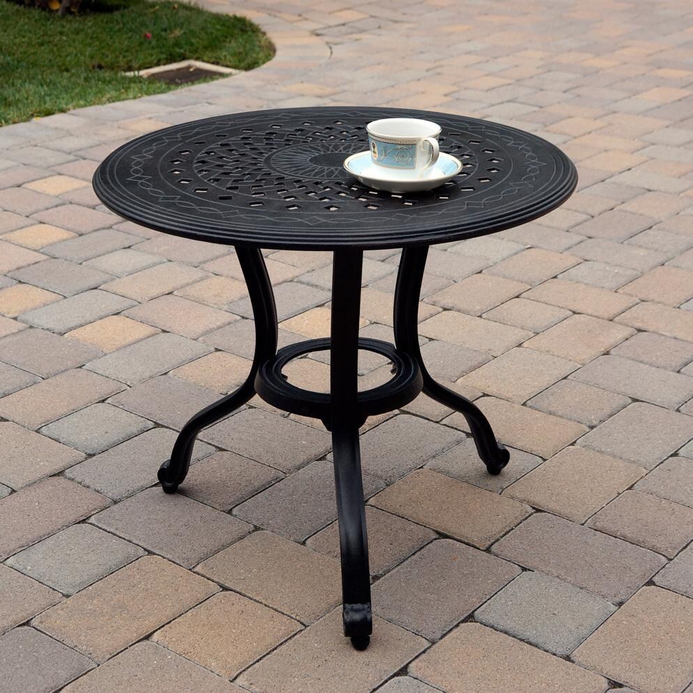 Darlee St. Cruz 3-Piece Patio Conversation Set with Cushions and 24 Inch Round End Table - Table - Lifestyle thumbnail