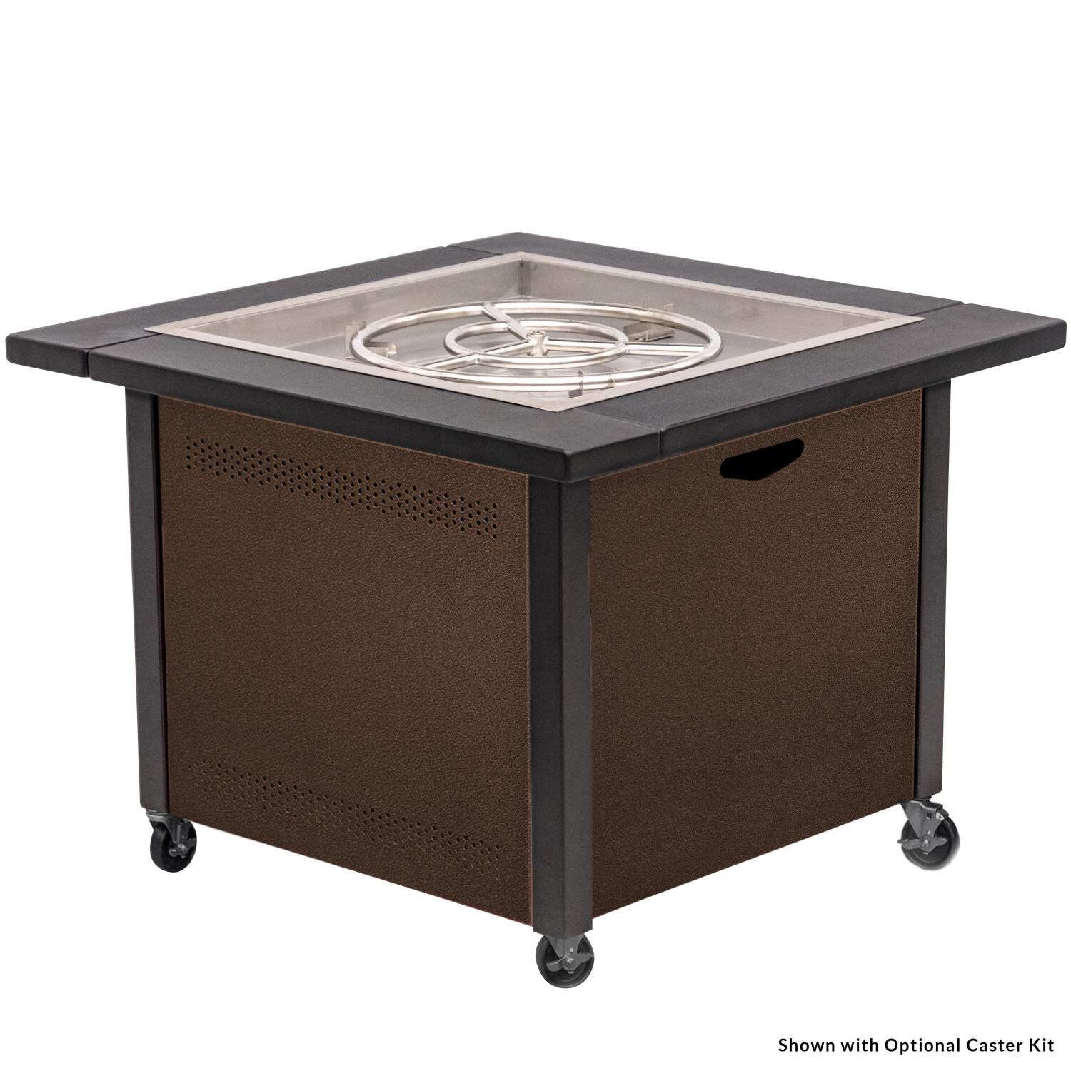 Lakeview Outdoor Designs Challenger 36-Inch  Fire Pit Table - Shown w/ Optional Caster Kit thumbnail