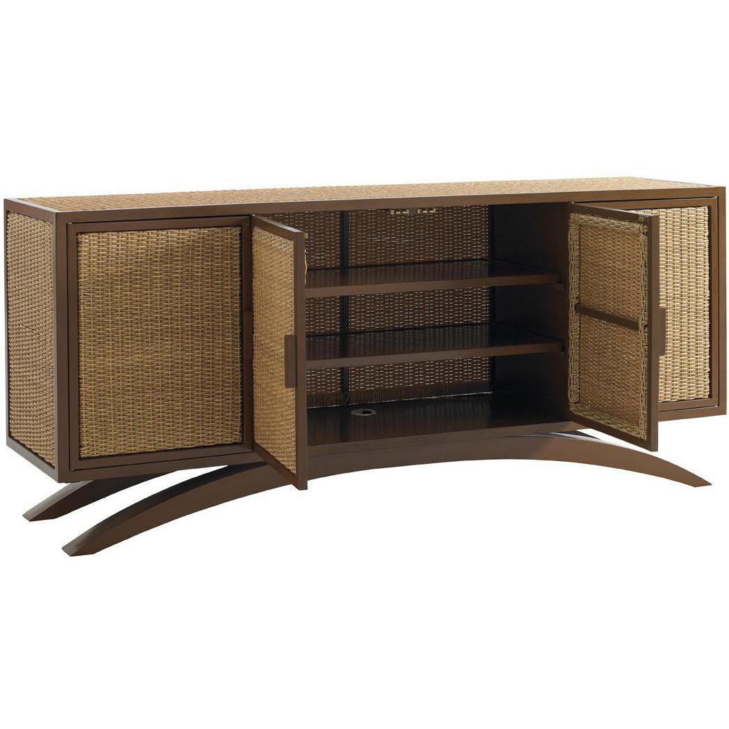 Tommy Bahama 3220-852 Aviano Wicker Patio Buffet Table - Open thumbnail