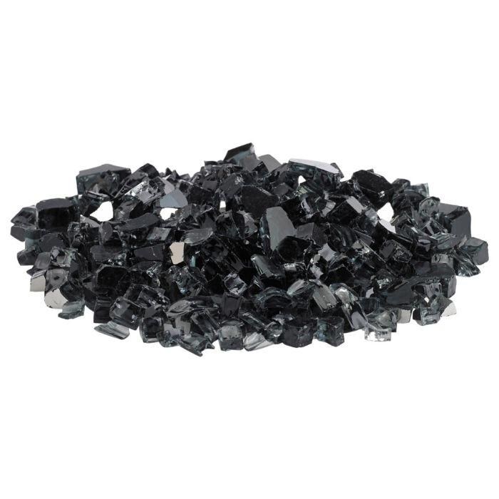 BBQGuys Signature AFF-BLKRF12-10 1/2-Inch Black Reflective Fire Glass - Glass Pile thumbnail