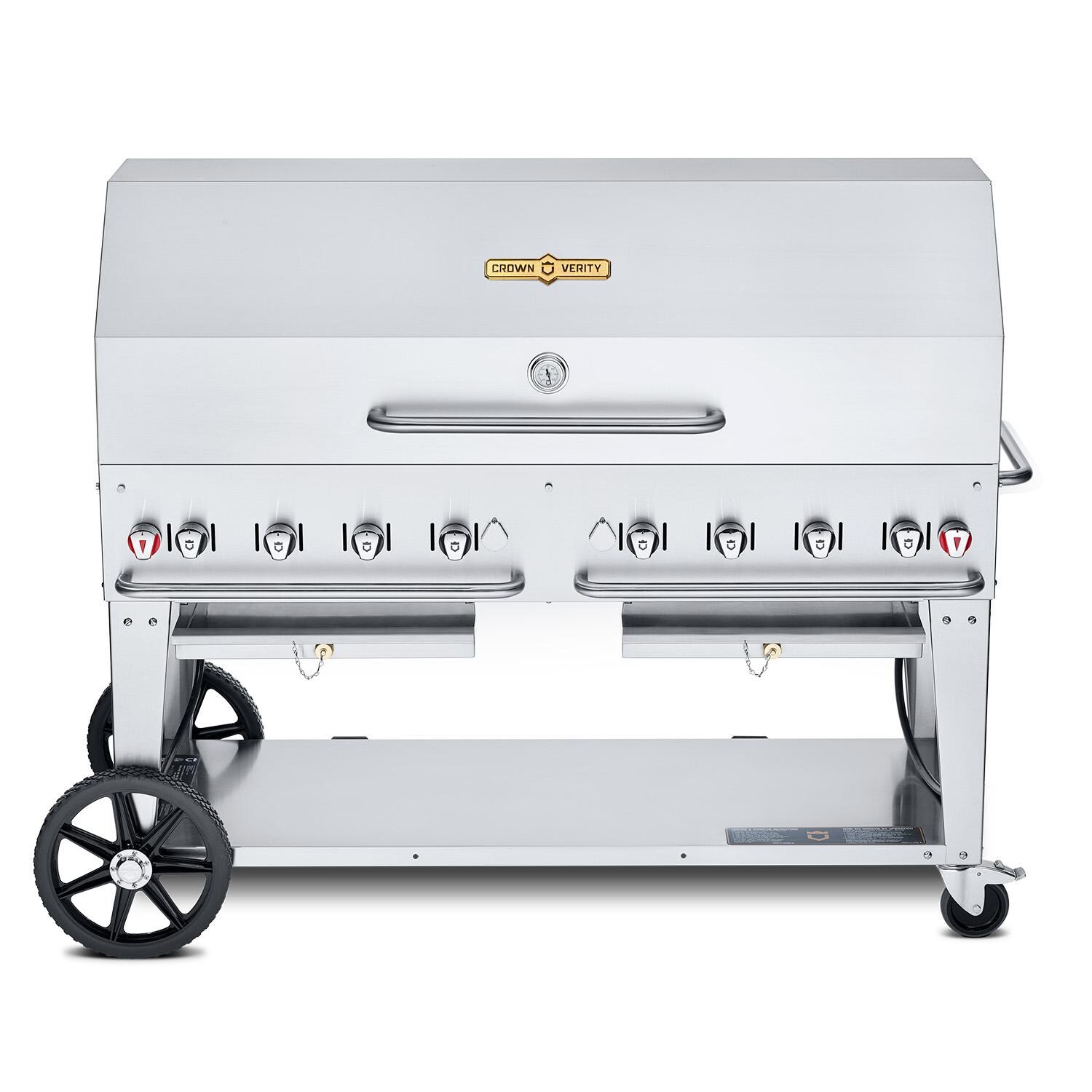 Crown Verity 60-Inch Mobile Natural Gas Grill Dome Package - CV-MCB-60-1RDP-NG