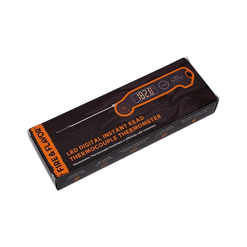 Fire & Flavor FFT115 LED Digital Instant Read Thermometer - Package - White Background thumbnail