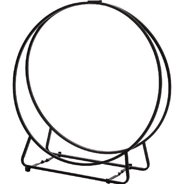 Alpine Flame 24-Inch Black Steel Log Hoop thumbnail