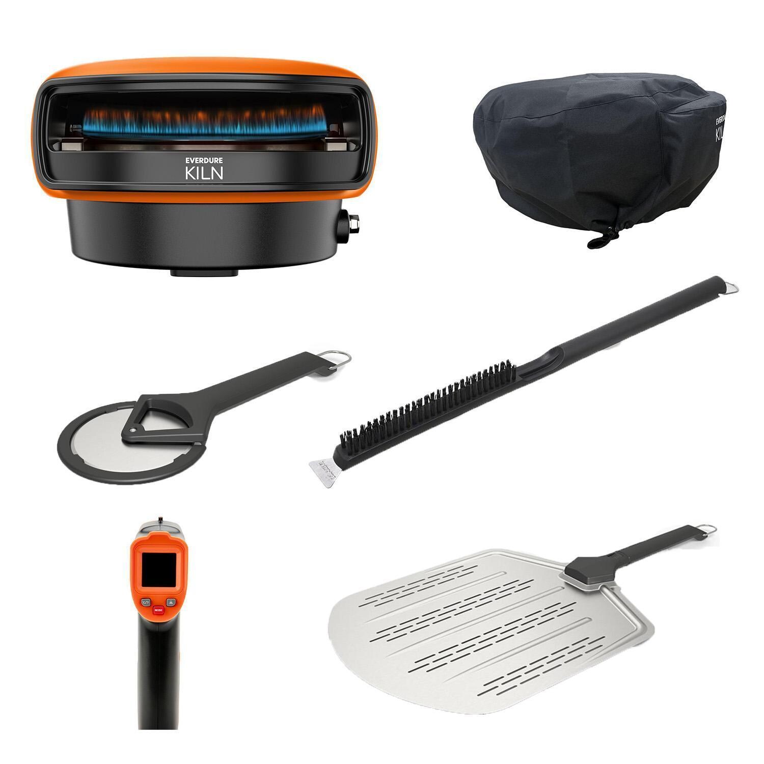 Everdure EKILN1TUS Kiln 1 Burner Pizza Oven - PIZZA LOVER Bundle  - Terracotta - White Background thumbnail