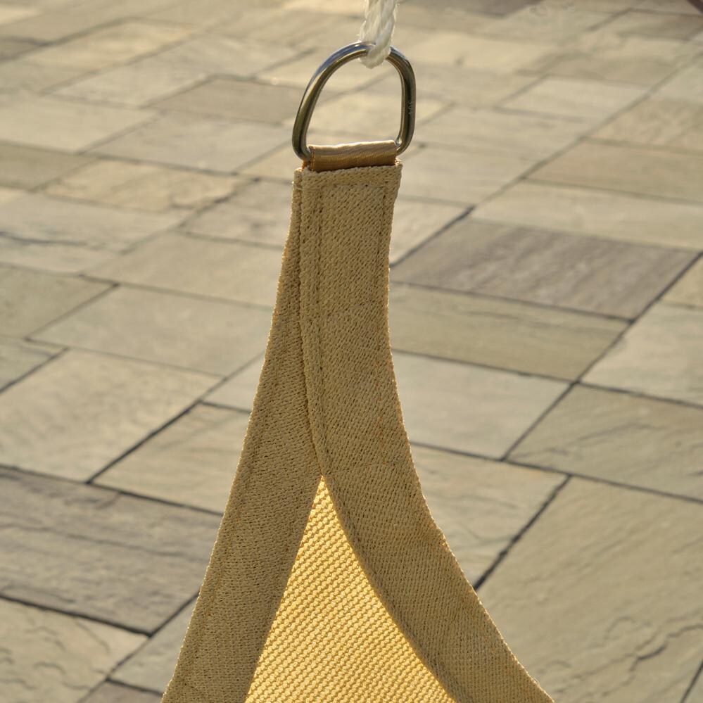 ShadeLogic Sun Shade Sail Heavy Weight 16 Foot Triangle - Sand D-Ring Connector thumbnail