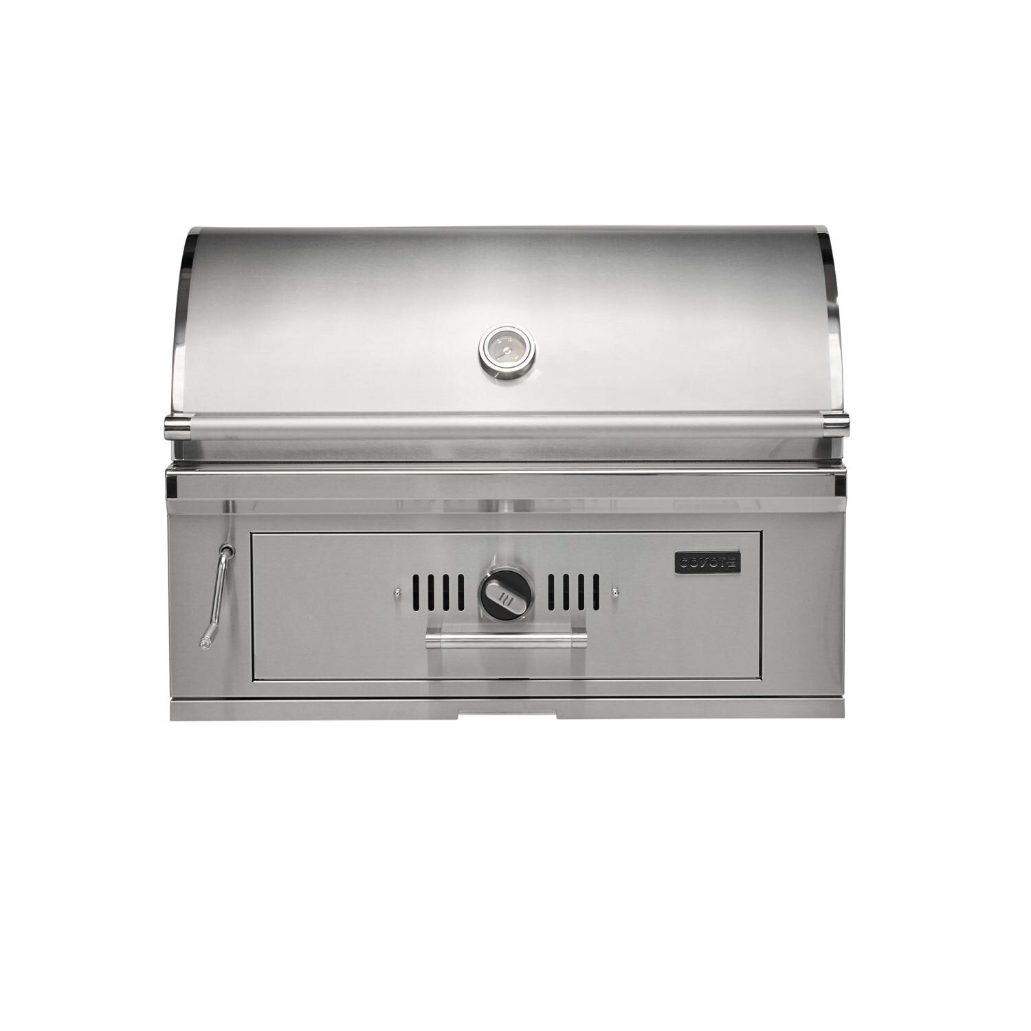 Coyote Outdoor Living C3CH36 36 Inch Built-In Charcoal Grill - Closed - White Background thumbnail