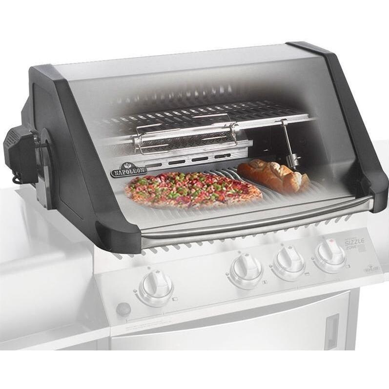 Napoleon Prestige Pro 600 Propane Gas Built-In Grill With Rear Infrared Burner - Interior View thumbnail