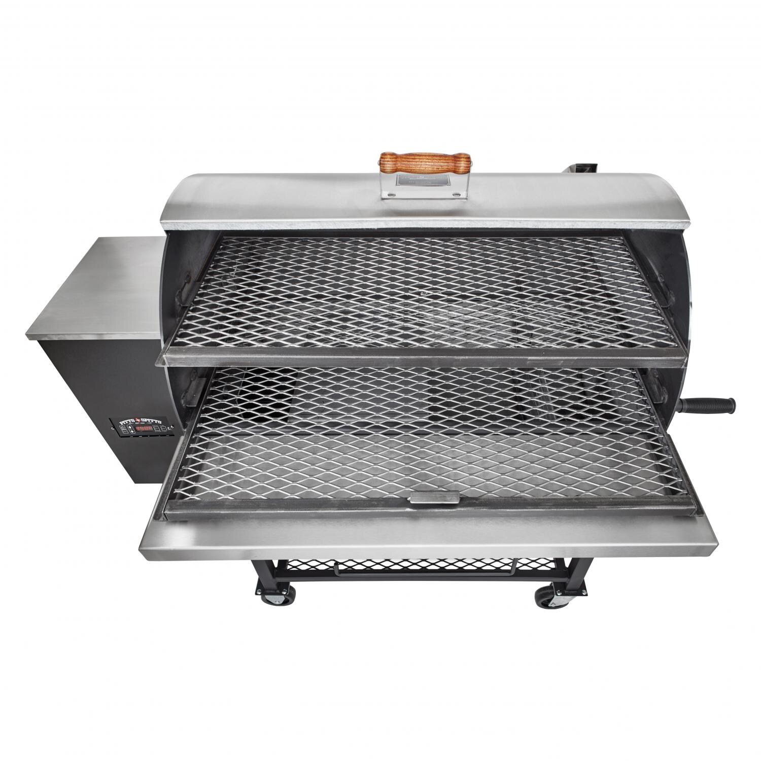 Pitts & Spitts P-MAV1250 Maverick 1250 Pellet Grill - Open Grates Out thumbnail