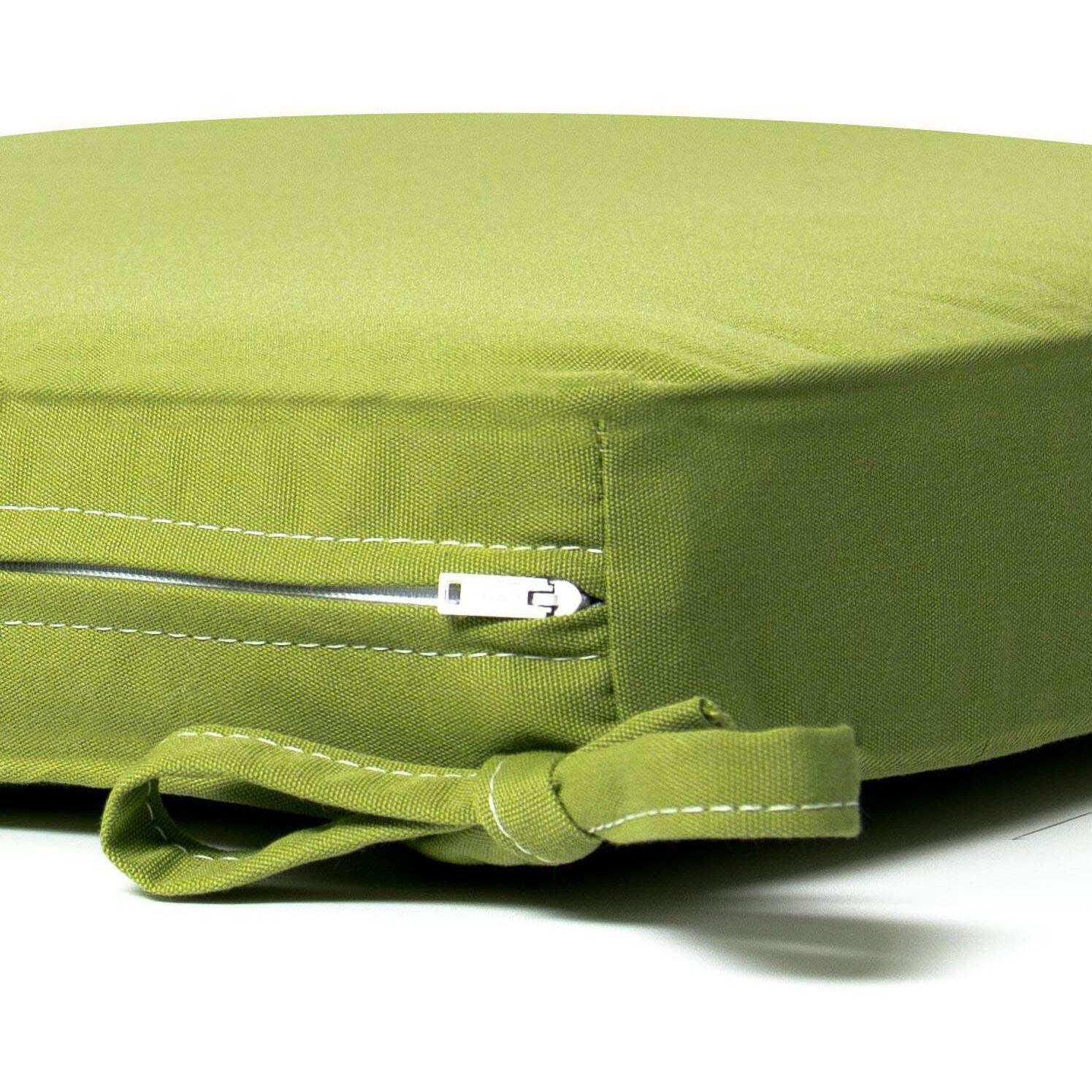 Extra Large Replacement Seat Cushion With Knife Edge - Zipper and Tie Detail thumbnail