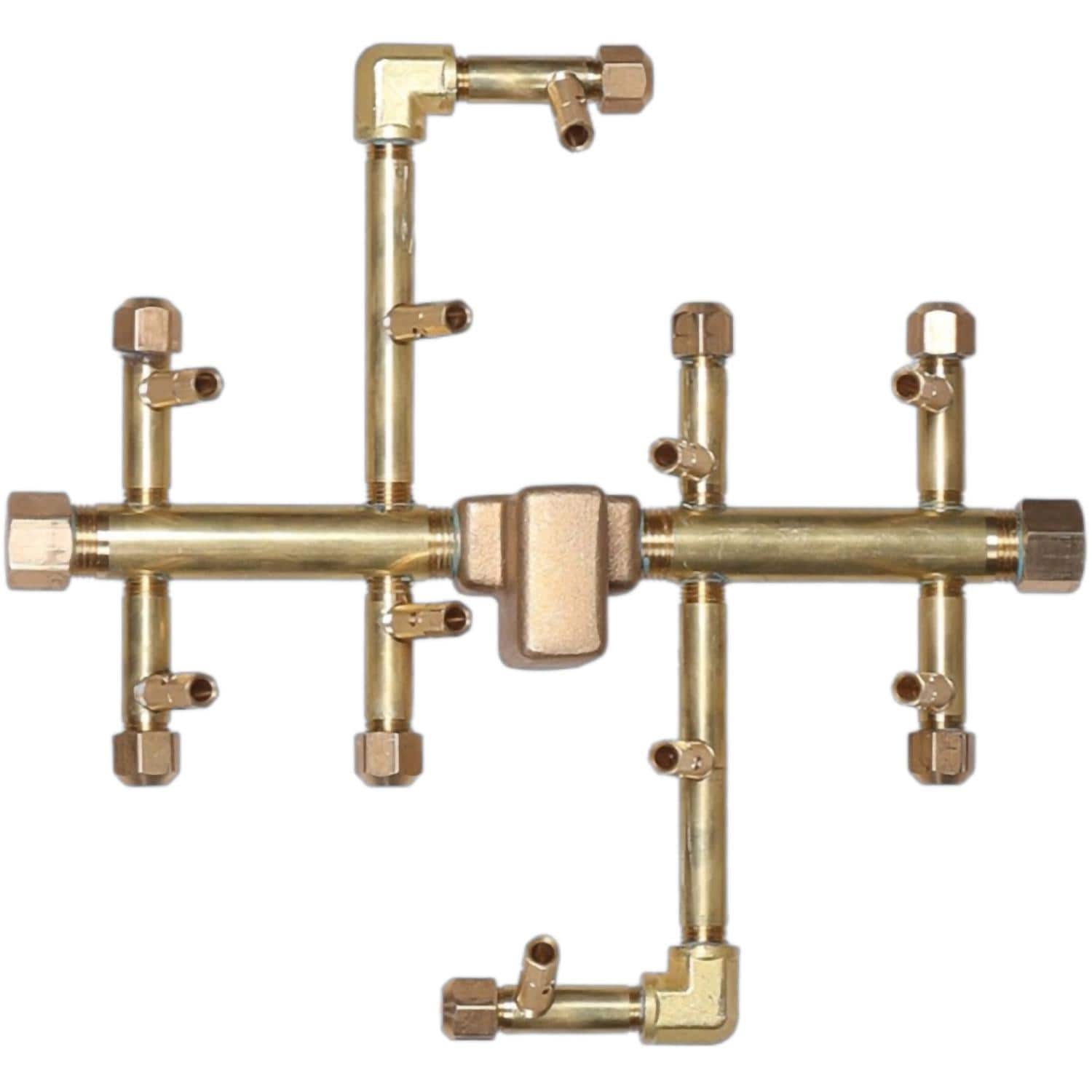Warming Trends 12 X 11 Inch CROSSFIRE Brass Natural Gas/Propane Burner