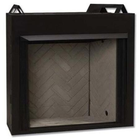 Monessen LCUF36C-R Lo-Rider Series 36-Inch Radiant Face Vent-Free Firebox With Refractory Firebrick