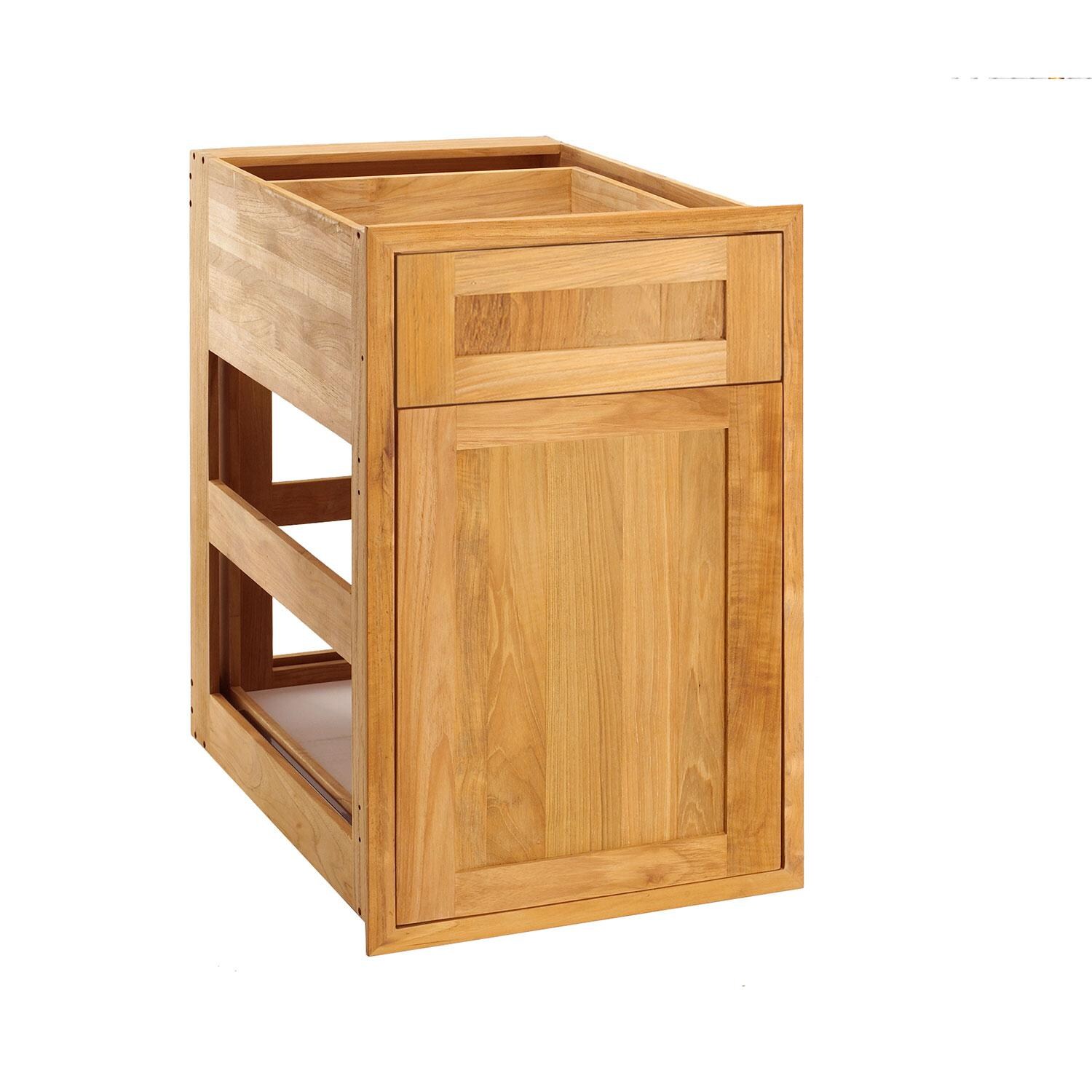 Pacific Teak 18 Inch Shaker Panel/Pullout Combo thumbnail
