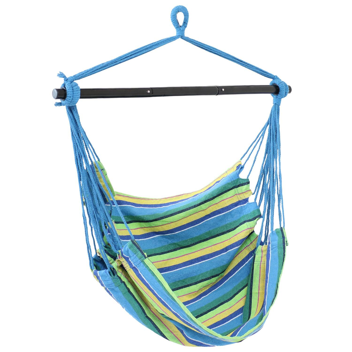 Sunnydaze Decor Hanging Hammock Chair Swing w/ Collapsible Bar - OP-352-KD image